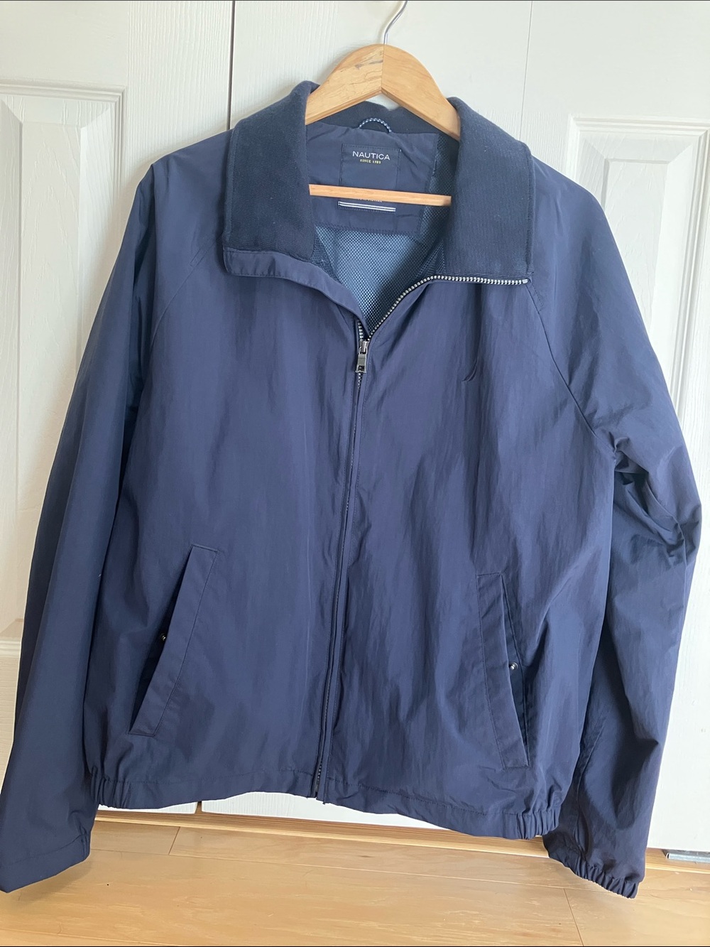 Nautica Men's Classic Navy Zip-Up Windbreaker
